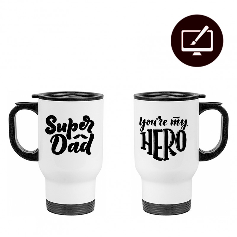 Μεταλλικό θερμός Super Dad