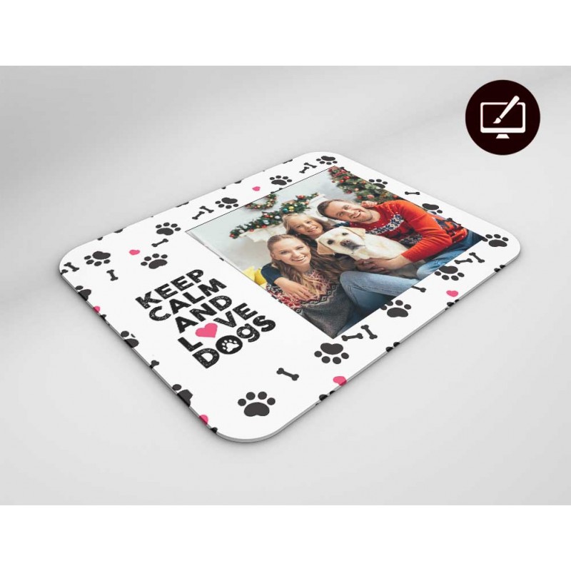 Mousepad love dogs