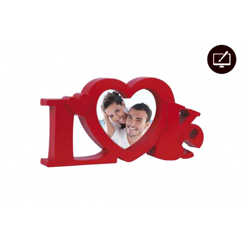 Κορνίζα Αγίου Βαλεντίνου LOVE RED